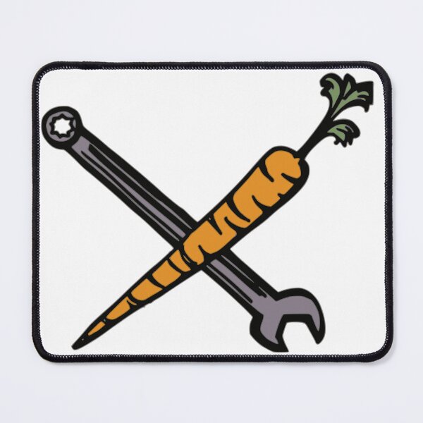 Item preview, crossed carrot and wrench designed and sold by pika-apparel.