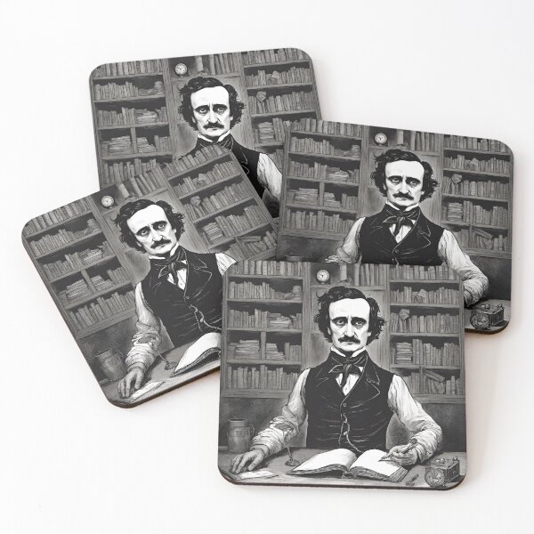 Item preview, Edgar Allan Poe Portrait designed and sold by Promethean Fire Print Shop.