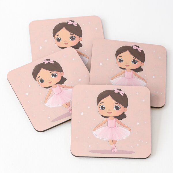 Item preview, Ballerina girl in pink  designed and sold by WildLadyWood.