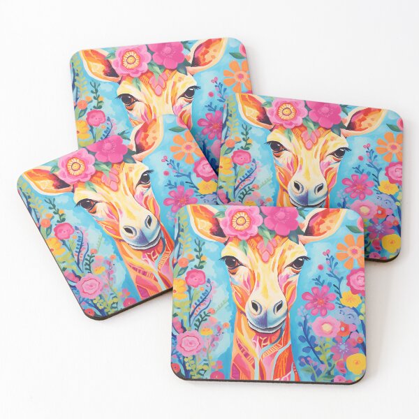 Item preview, Joyful Giraffe in Bloom designed and sold by Find-Your-Art.