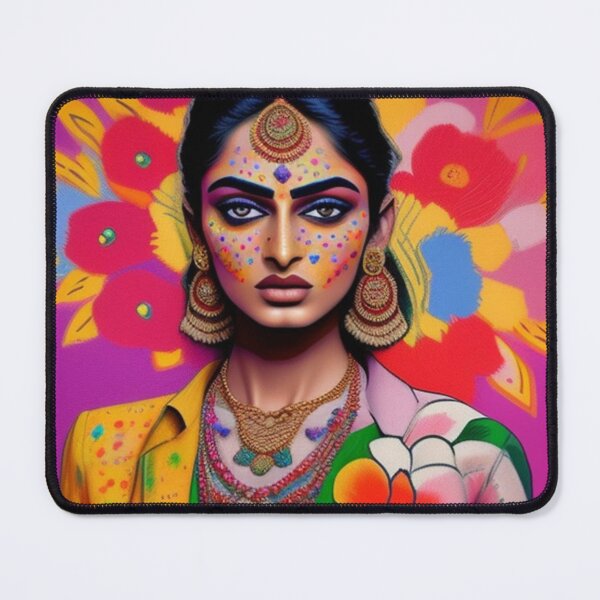 Item preview, Colorful Indian fashion print designed and sold by Roxburylane.