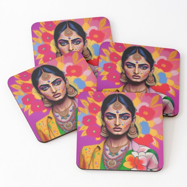Item preview, Colorful Indian fashion print  designed and sold by Roxburylane.