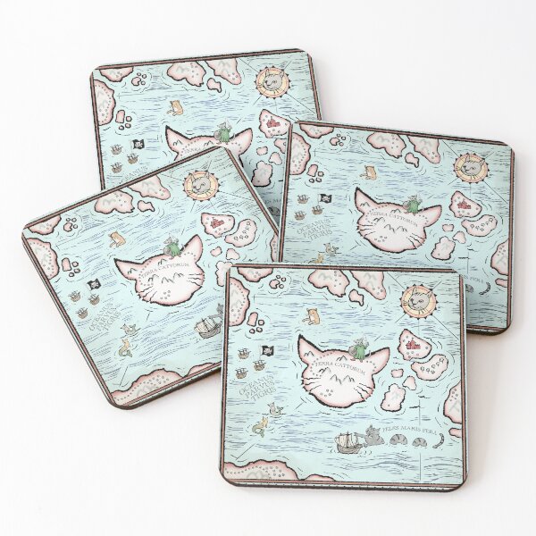 Item preview, Medieval Meownuscript Map designed and sold by tamangelinart.