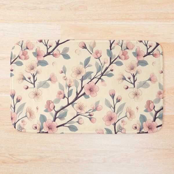 Item preview, Cherry blossom Floral Delight - Pastel Pattern - Retro Style designed and sold by PatternBouquet.