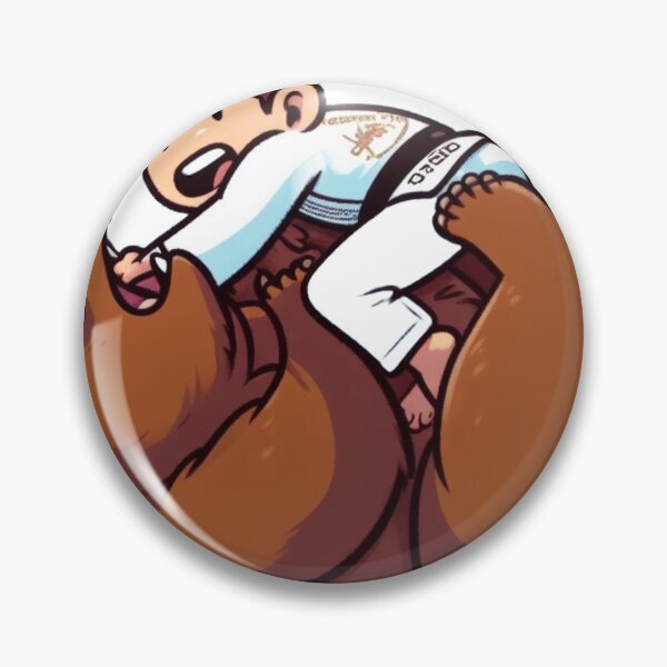Artikelvorschau, BJJ bear Flighting cartoon style cute entworfen und verkauft von Martial-Art-23.