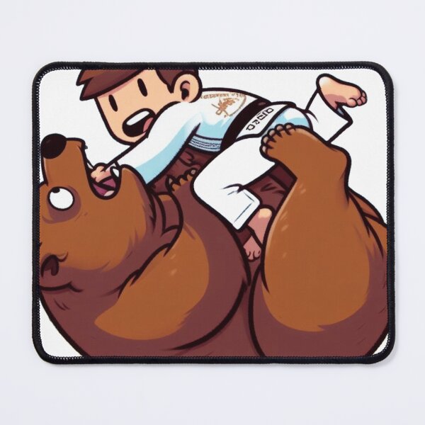Item preview, BJJ bear Flighting cartoon style cute designed and sold by Martial-Art-23.