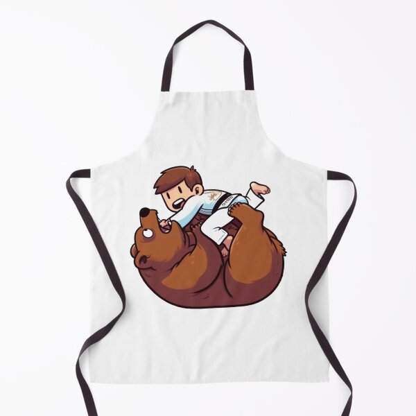 Artikelvorschau, BJJ bear Flighting cartoon style cute entworfen und verkauft von Martial-Art-23.