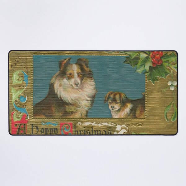 Item preview, Christmas vintage dogs designed and sold by HistoriAnaPrint.