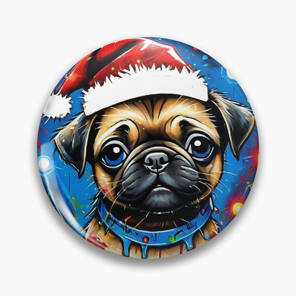 Item preview, Pug HAPPY HOLIDAYS 5 PUGGY HOLIDAYS designed and sold by RedBluffTraders.