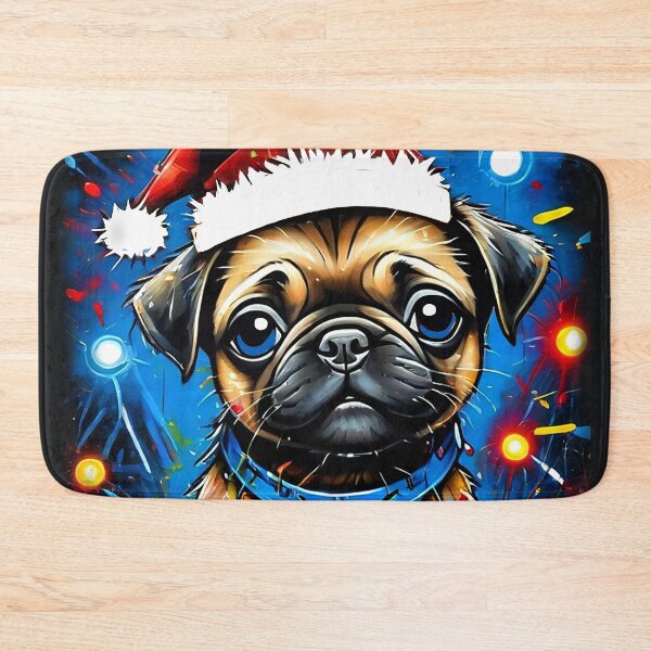 Item preview, Pug HAPPY HOLIDAYS 5 PUGGY HOLIDAYS designed and sold by RedBluffTraders.