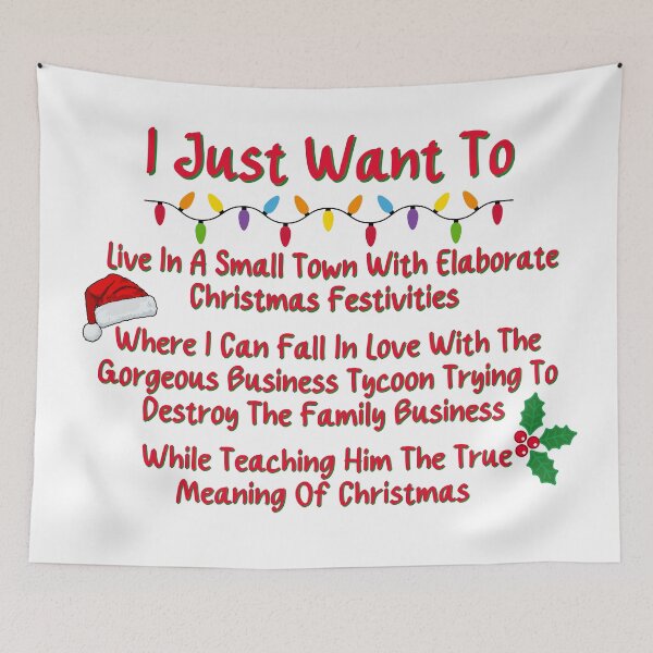 Item preview, I Just Want To Live The Christmas Movie Tropes designed and sold by ASeasonalFlair.