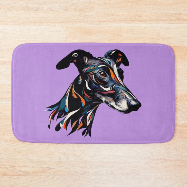 Item preview, Colourful Black Greyhound designed and sold by IdlePython.