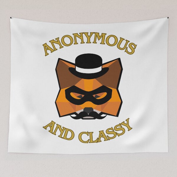 Item preview, Anonymous And Classy - MetaMask Logo designed and sold by GetCryptoSwag.