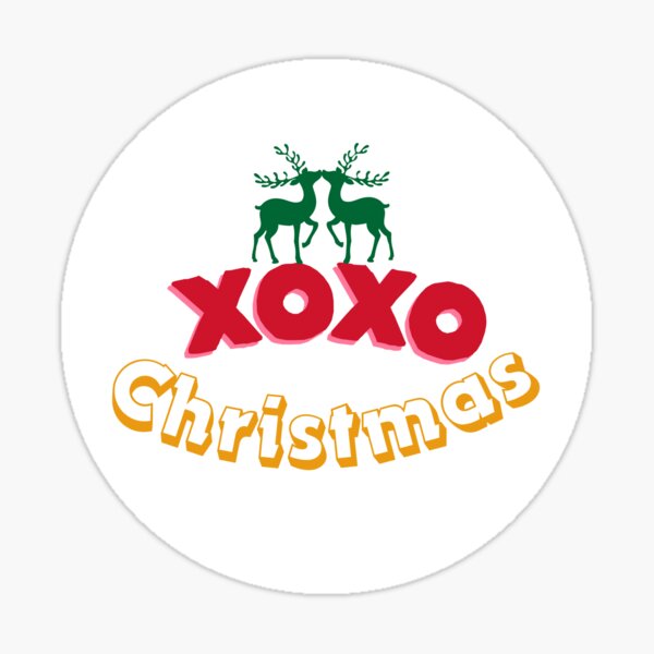 XOXO Christmas Pegatina