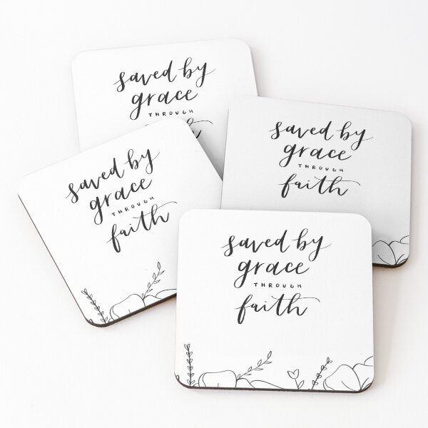 Item preview, Calligraphy Bible Verse | Saved By Grace designed and sold by Annie  Huang.