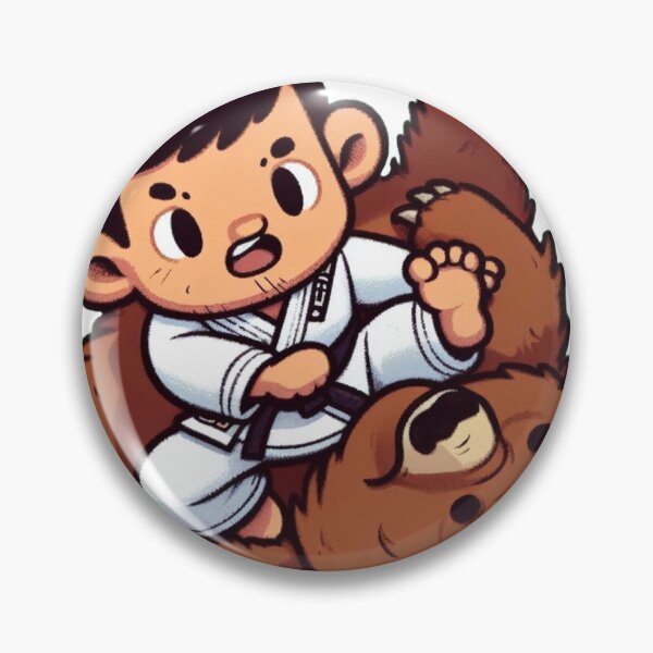 Artikelvorschau, BJJ Fighter bear cute cartoon style  entworfen und verkauft von Martial-Art-23.