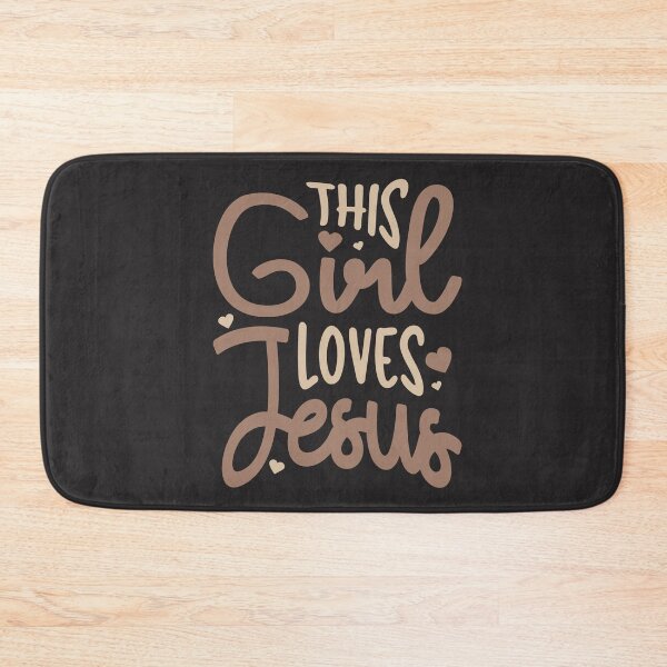 Item preview, This Girl Loves Jesus Inspirational Christian Quote designed and sold by cidolopez.