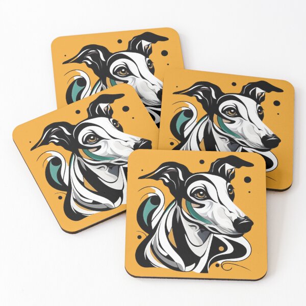 Item preview, Abstract White Greyhound designed and sold by IdlePython.