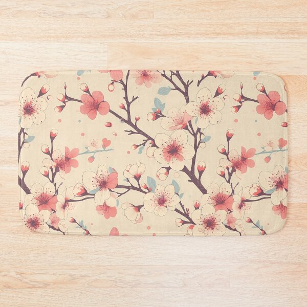 Item preview, Cherry blossom Floral Delight - Pastel Pattern - Retro Style designed and sold by PatternBouquet.