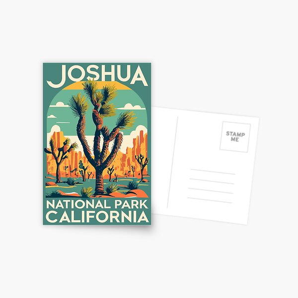 Item preview, A Vintage Travel Art of the Joshua Tree National Park - California - US  designed and sold by GoodOldVintage.