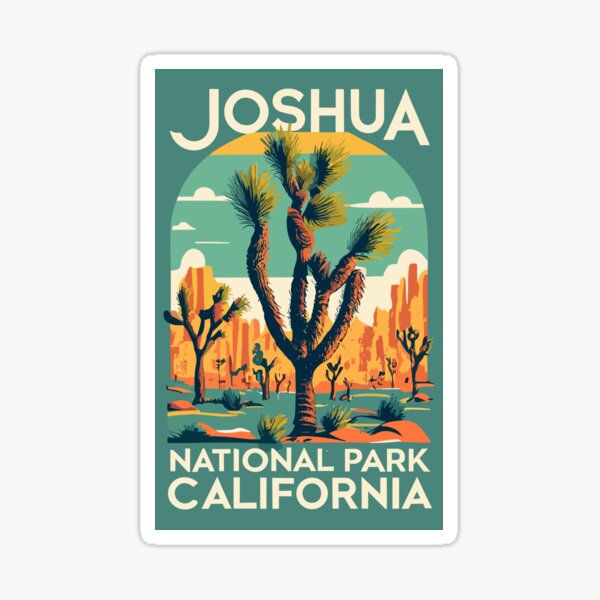 Artikel-Vorschau von Eine Vintage Reisekunst des Joshua Tree Nationalparks – Kalifornien – USA, designt und verkauft von GoodOldVintage.
