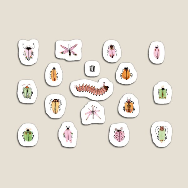 Item preview, Collection Watercolor Beettles - Stickers designed and sold by Ajidecolor.