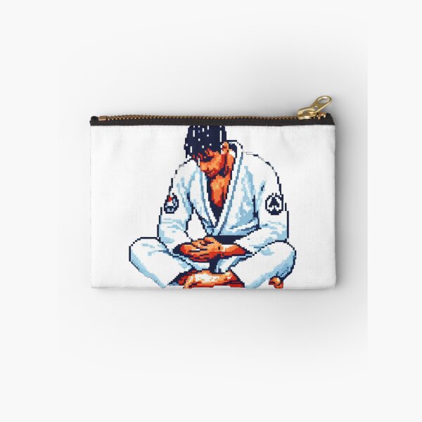 Item preview, Pixel Style Brazilian Jiu Jitsu Fighter White GI  designed and sold by Martial-Art-23.