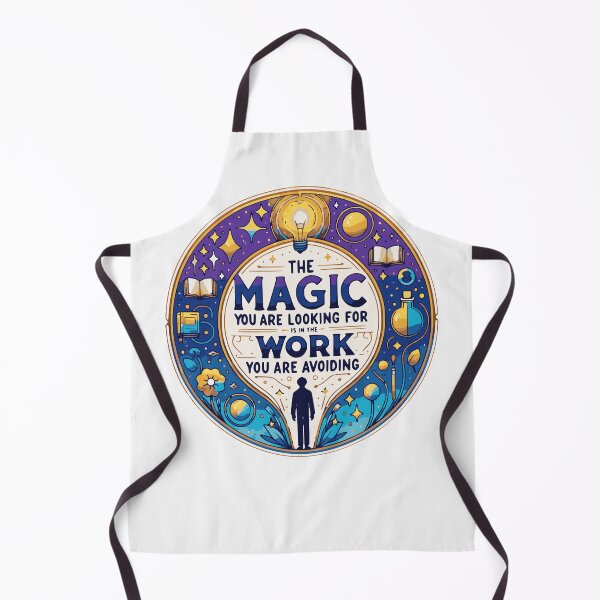 Item preview, THE MAGIC YOU ARE LOOKING FOR IS IN THE WORK YOU ARE AVOIDING designed and sold by HYPeR-NaTUrE.