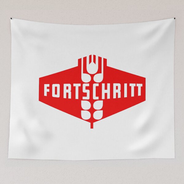 Item preview, Progress logo (red) designed and sold by VEB Ostladen.