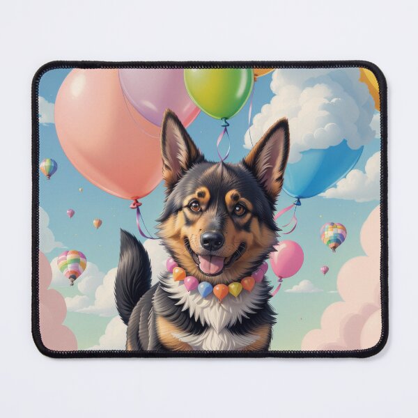 Item preview, Portrait adorable German Shepherd beautiful colorful landscape designed and sold by Tio-Tecun.