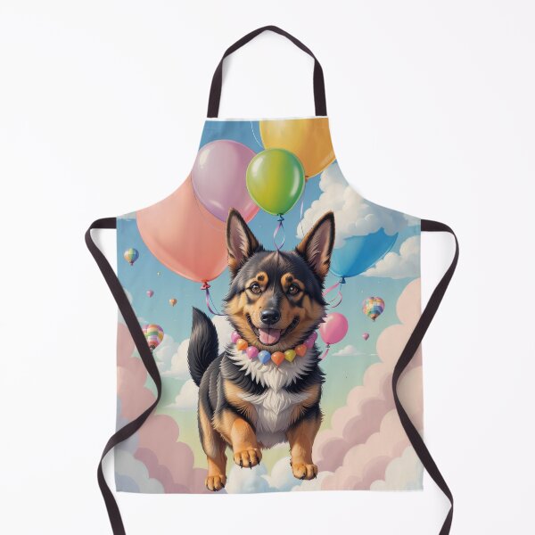 Item preview, Portrait adorable German Shepherd beautiful colorful landscape designed and sold by Tio-Tecun.