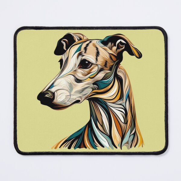 Item preview, Colourful Brindle Greyhound designed and sold by IdlePython.