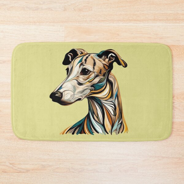 Item preview, Colourful Brindle Greyhound designed and sold by IdlePython.