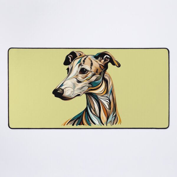Item preview, Colourful Brindle Greyhound designed and sold by IdlePython.
