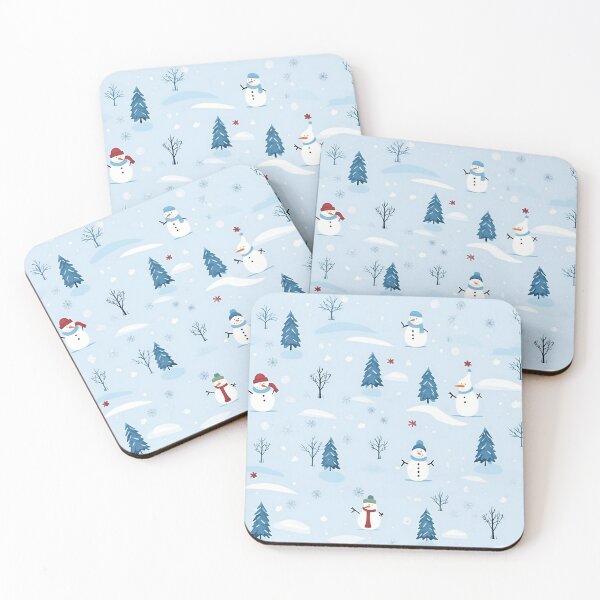 Item preview, Pattern of snowmen and fir trees, Christmas pattern designed and sold by DefauItCube.