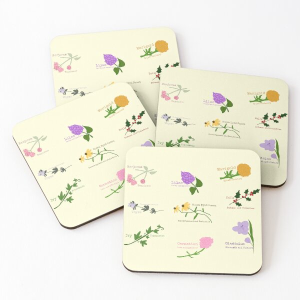 Item preview, Flowers and Meanings designed and sold by Rachel Grace Sews.