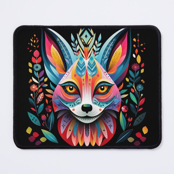Item preview, Folk art fox rainbow designed and sold by TankandDPS.