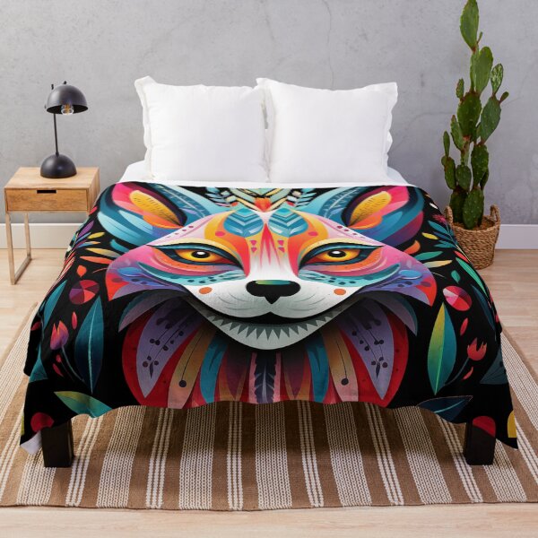 Item preview, Folk art fox rainbow designed and sold by TankandDPS.