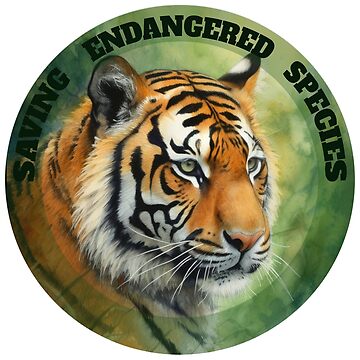 Artwork thumbnail, Saving Endangered Species: Sumatran Tiger by S-Endangered-S