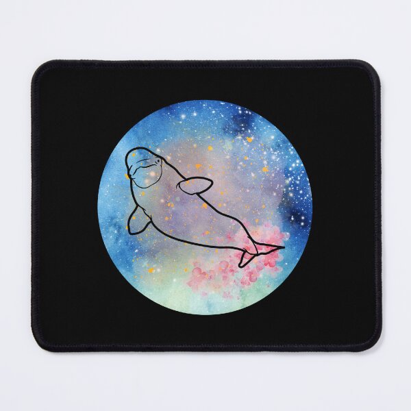 Item preview, Beluga Whale Line Art Watercolor Illustration  designed and sold by kuremureDesign.