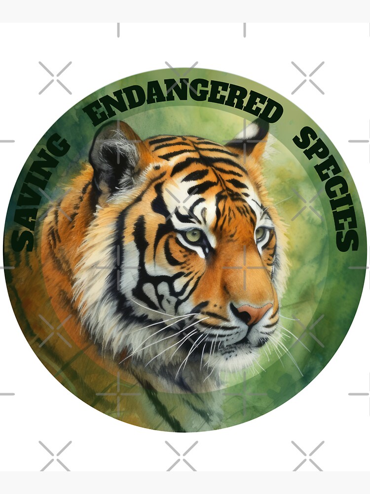 Thumbnail 5 of 5, Tote Bag, Saving Endangered Species: Sumatran Tiger designed and sold by S-Endangered-S.