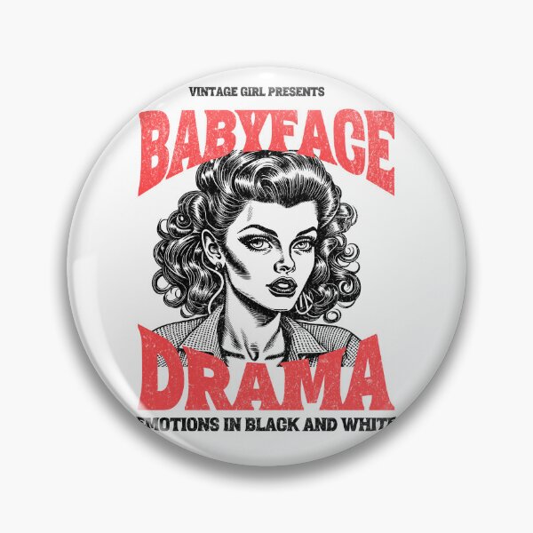 Item preview, Baby Face Drama designed and sold by vintage-grrrl.