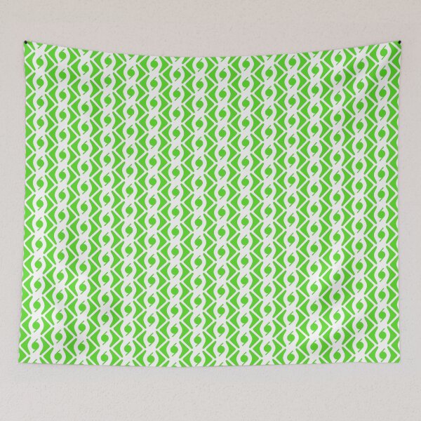 Item preview, CHAINLINK. ABSTRACT MINIMAL REPEAT PATTERN. GREEN. designed and sold by 5hertz.