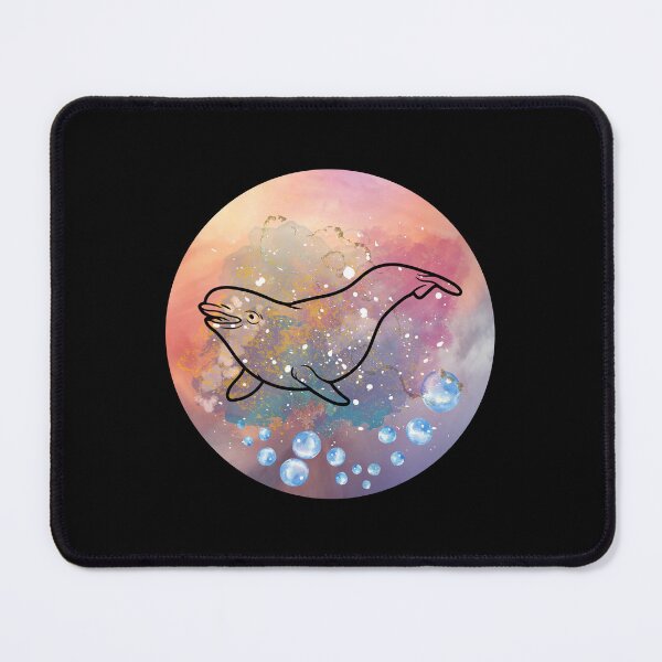 Item preview, Beluga Whale Swimming Line Art Watercolor Style Illustration designed and sold by kuremureDesign.