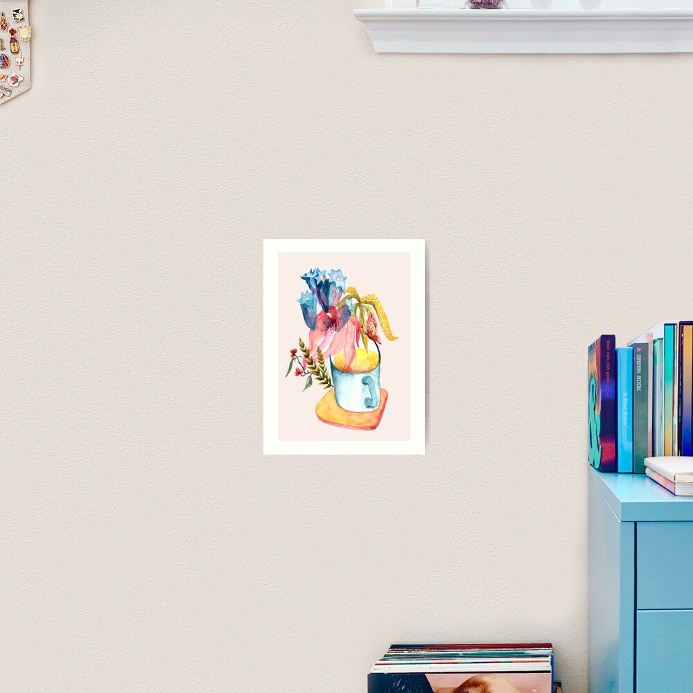 Wild Flowers in a Mug Art Print