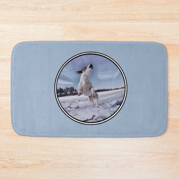 Item preview, White terrier jumping for joy designed and sold by riku05830.