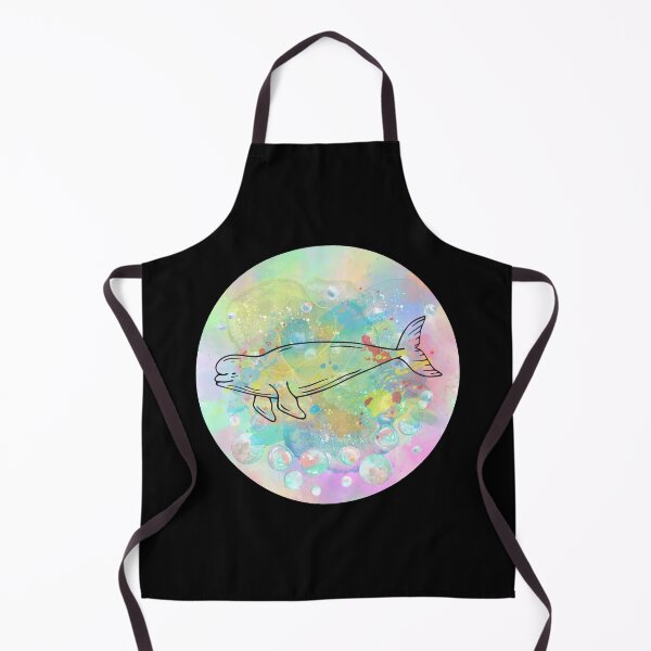 Item preview, Beluga Whale Line Art Watercolor Style Illustration designed and sold by kuremureDesign.