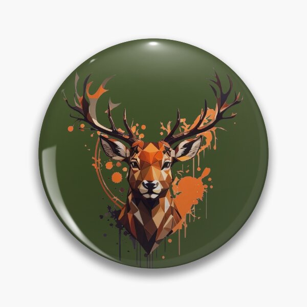 Item preview, Deer in Low Poly and Graffiti Style designed and sold by MindSmith.