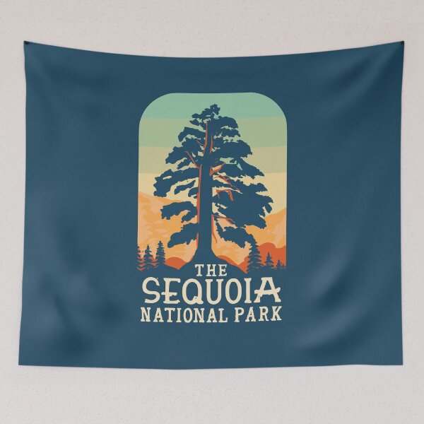 Item preview, A Vintage Travel Art of the Sequoia National Park - California - US  designed and sold by GoodOldVintage.