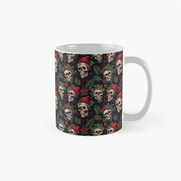 Item preview, Christmas Skull Wearing a Santa Hat designed and sold by Michele Bergh.